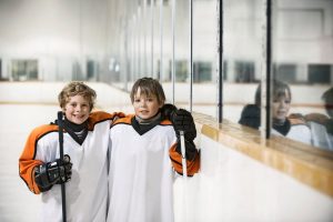 Hockeypolare i vått och torrt